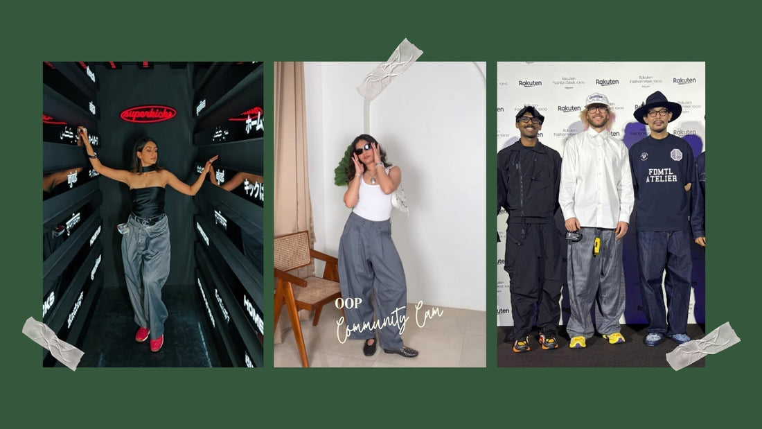 OOP Community Cam Ft Really Wide Pants 'Grey Stripes'