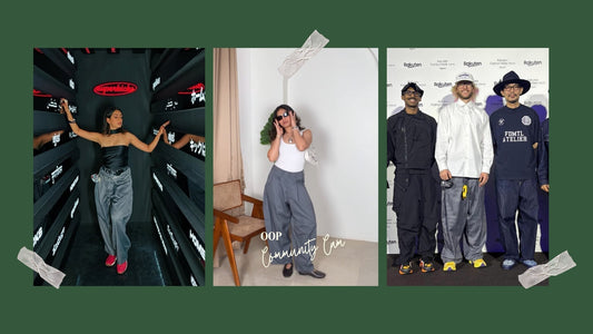 OOP Community Cam Ft Really Wide Pants 'Grey Stripes'