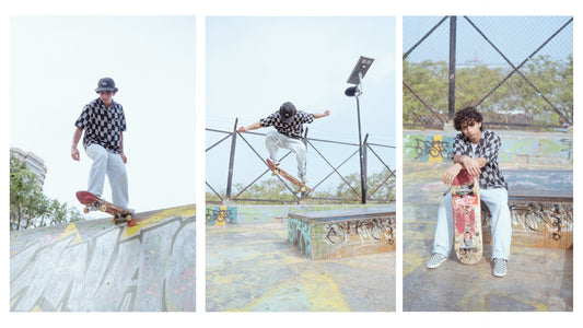 Go Skate Day Limited Edition Drop : Checkerboard Ikat Shirt