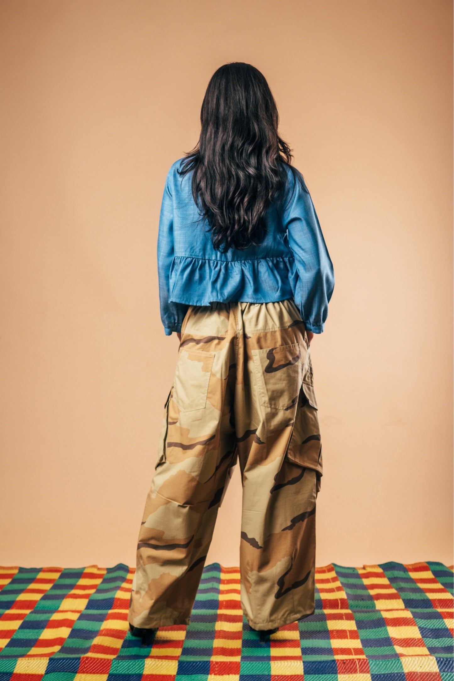 Balloon Cargo Pants 'Desert Camo Ripstop'