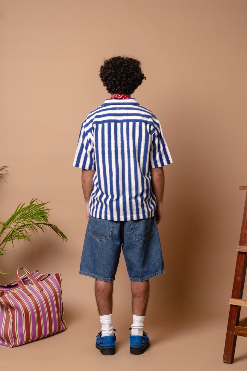 S/S Camp Shirt 'Nautical Ikat'