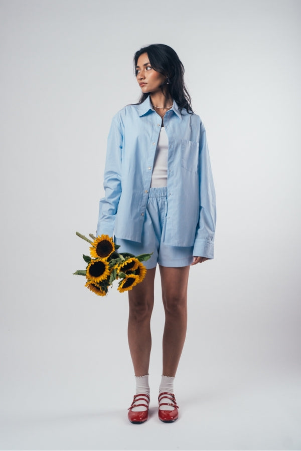 Sunday Morning Shirt 'Ocean Blue'