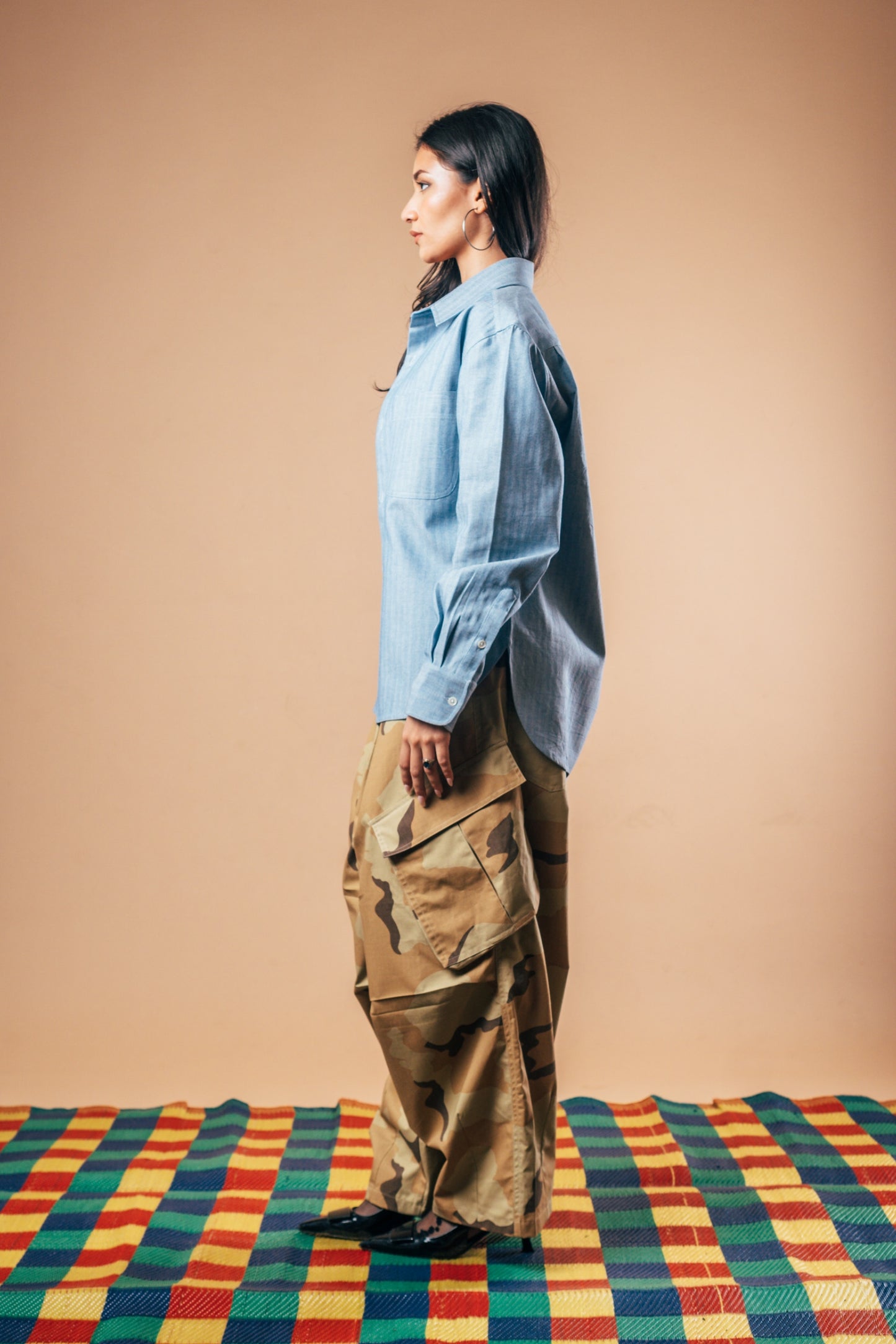 Sunday Morning Shirt 'Light Herringbone Denim'