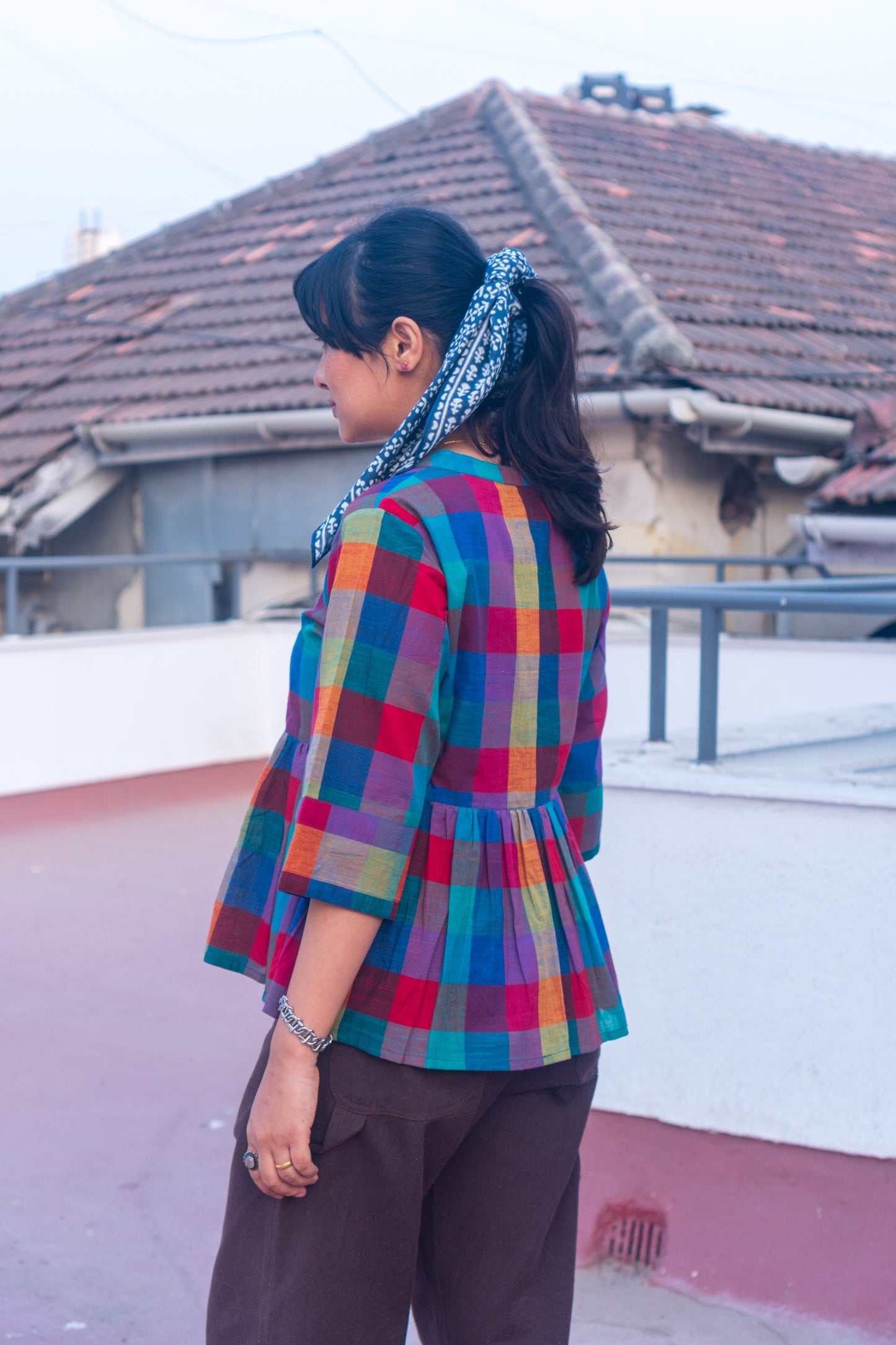 Peplum Top 'Handloom 1'