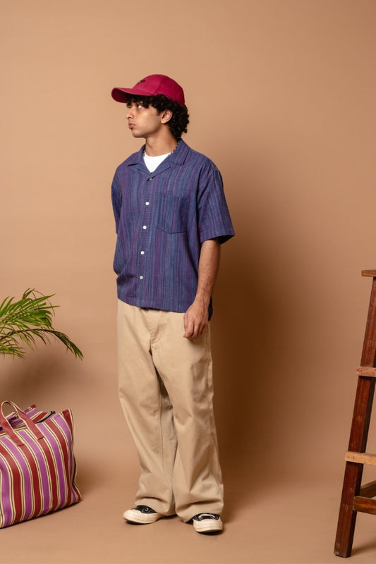 S/S Camp Shirt 'Coral Coast Khadi'