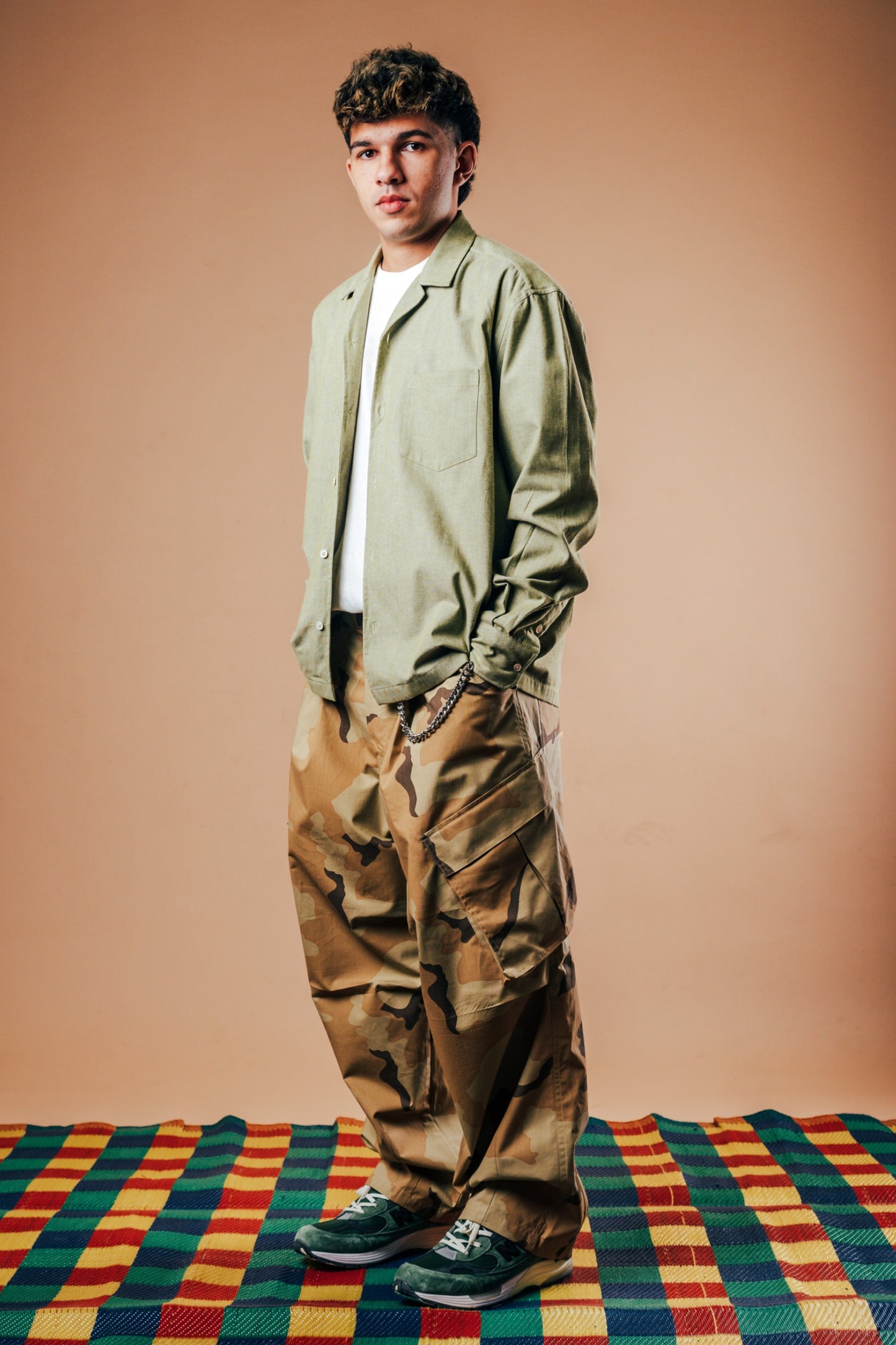 Balloon Cargo Pants 'Desert Camo Ripstop'