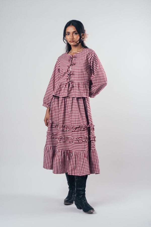 Ruffle Skirt 'Cherry Red'