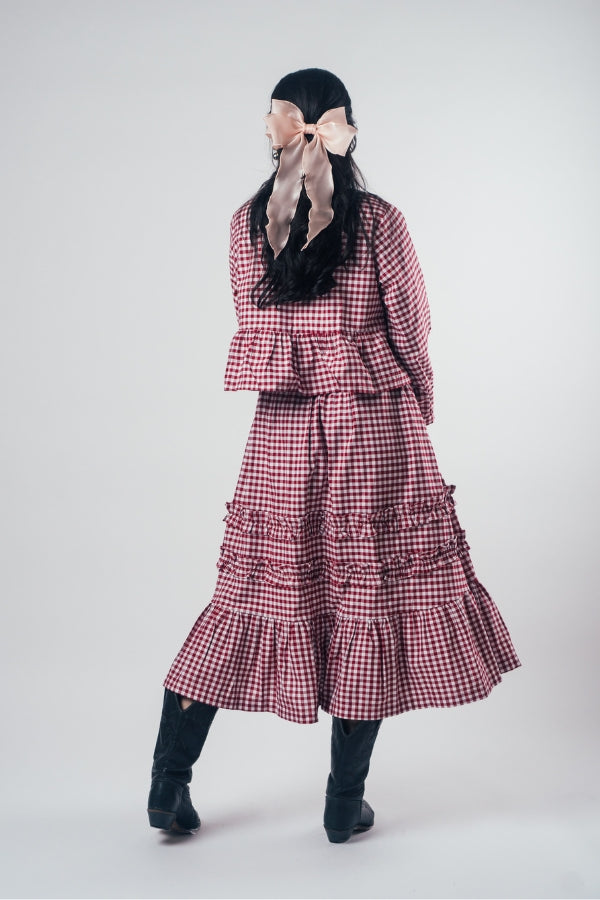 Ruffle Skirt 'Cherry Red'