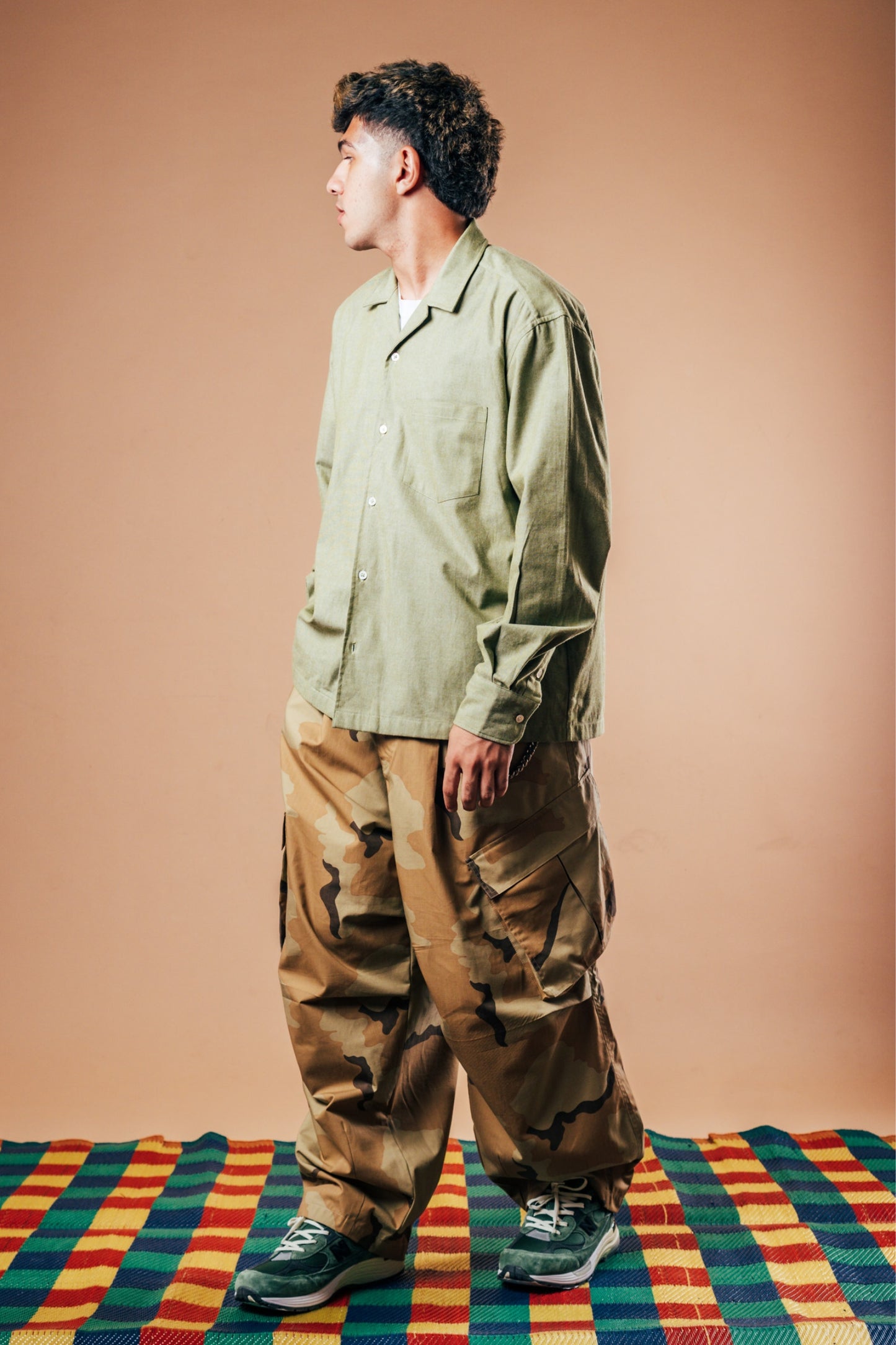 Balloon Cargo Pants 'Desert Camo Ripstop'