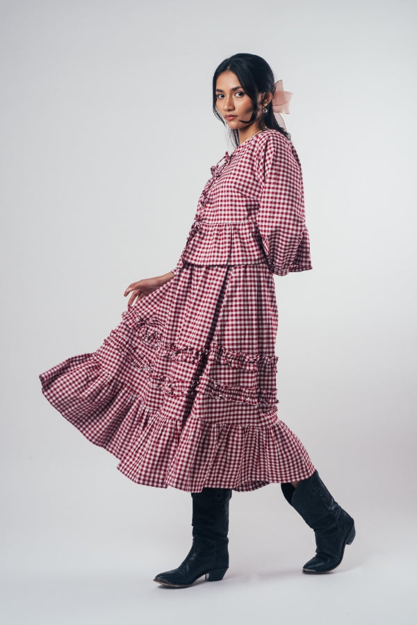 Ruffle Skirt 'Cherry Red'