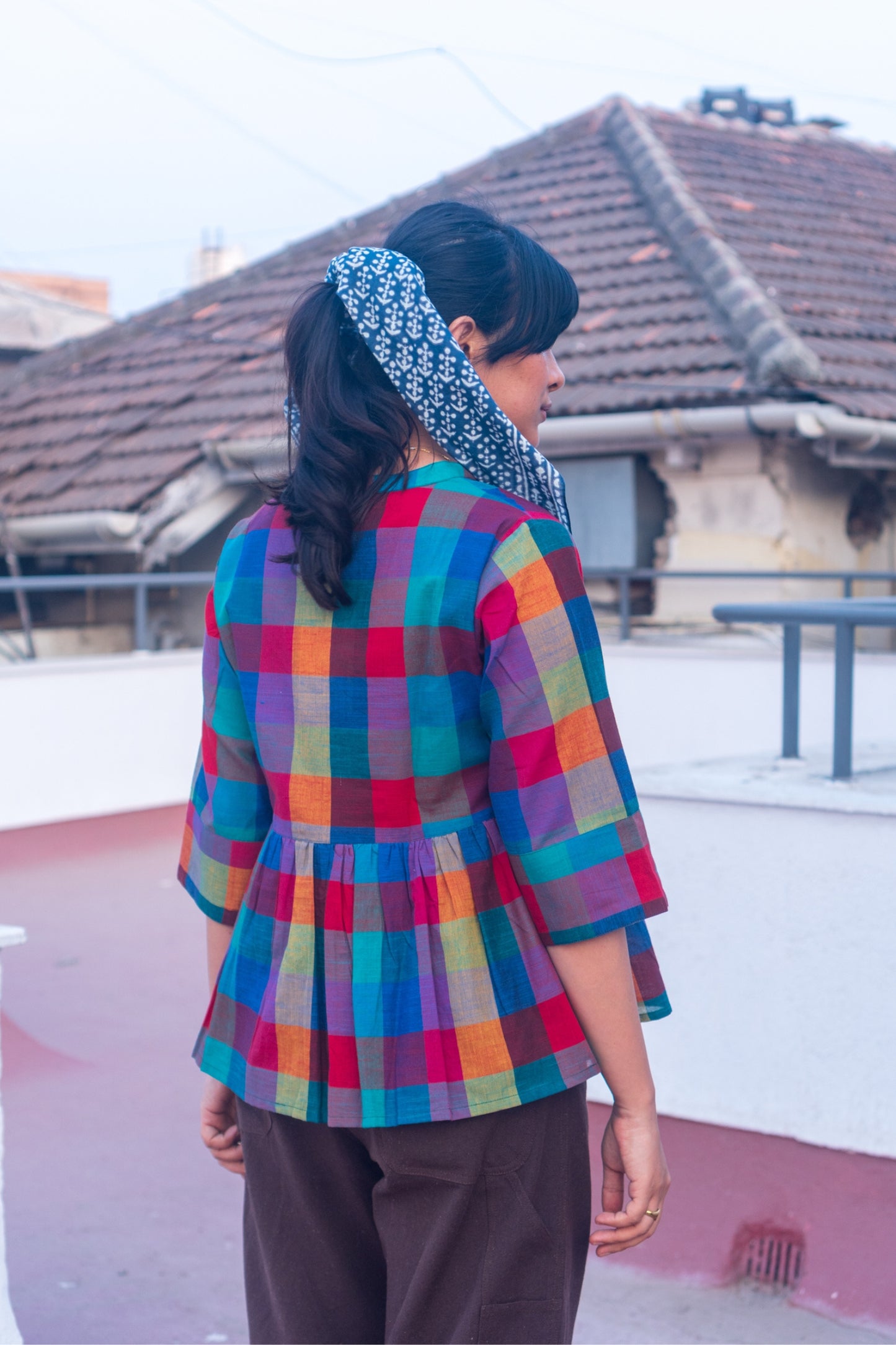 Peplum Top 'Handloom 1'
