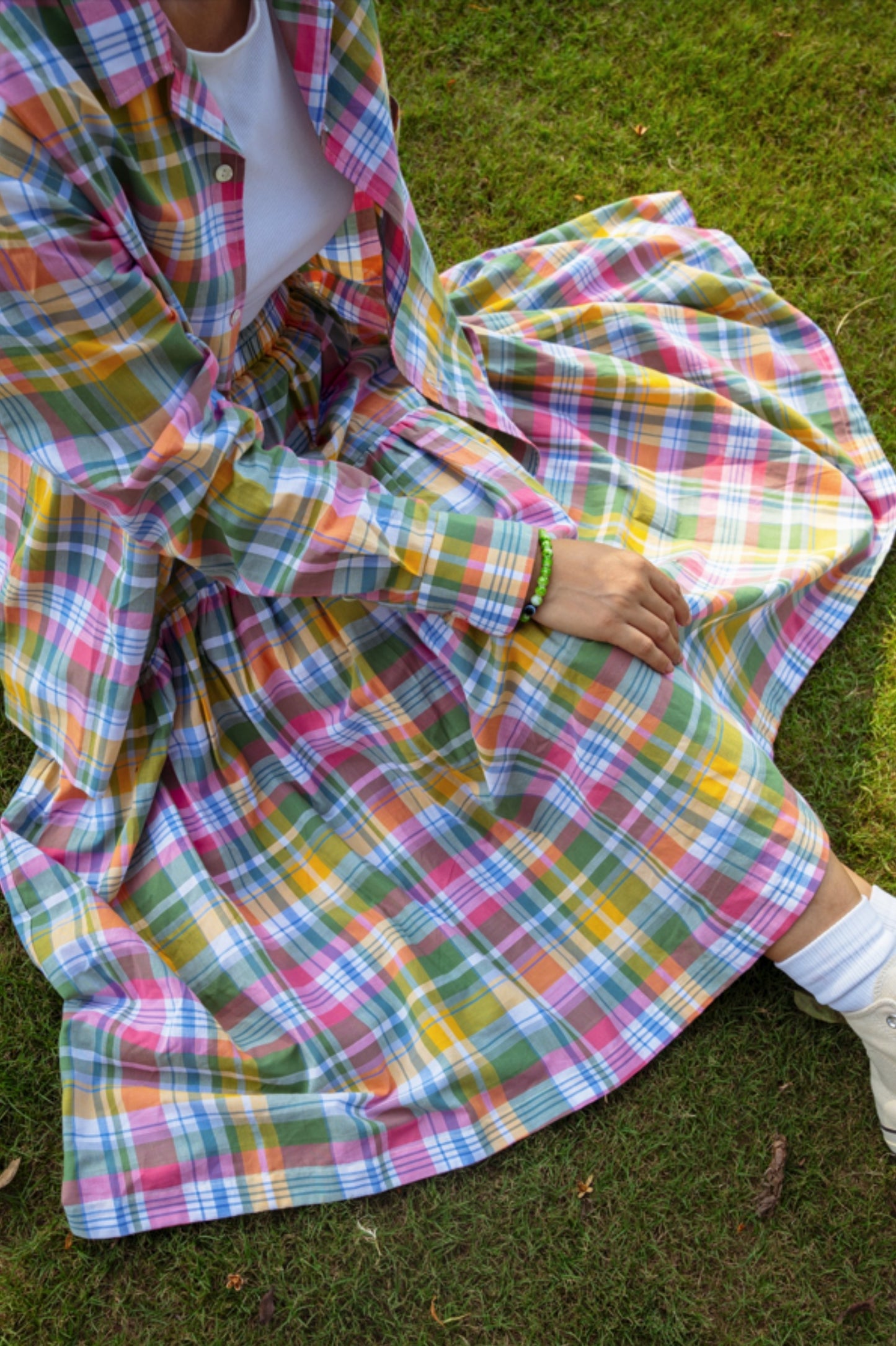 Tiered Skirt 'Madras Magic 01'