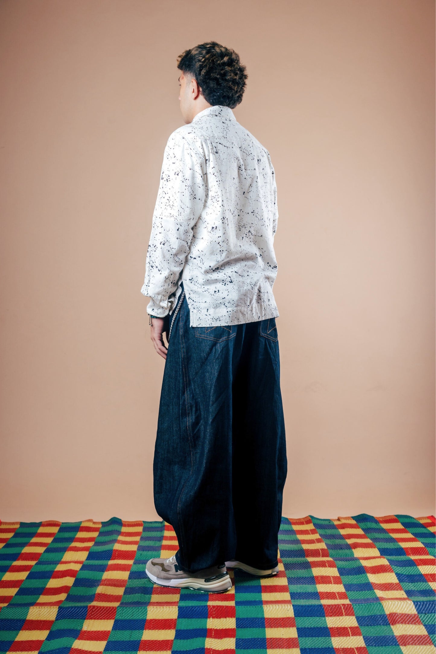 L/S Camp Shirt 'Paint Splatter Khadi'