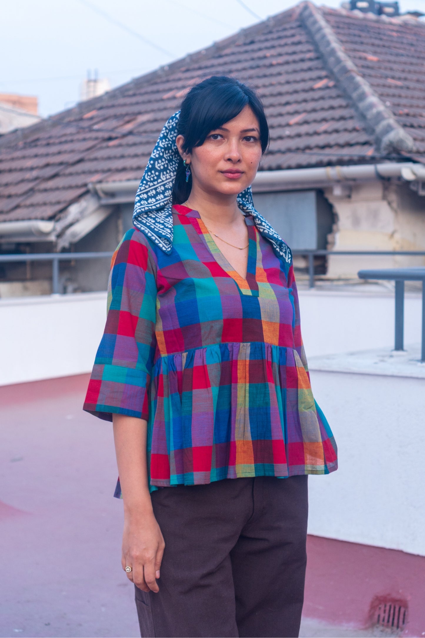 Peplum Top 'Handloom 1'