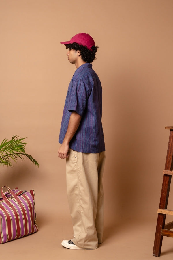 S/S Camp Shirt 'Coral Coast Khadi'