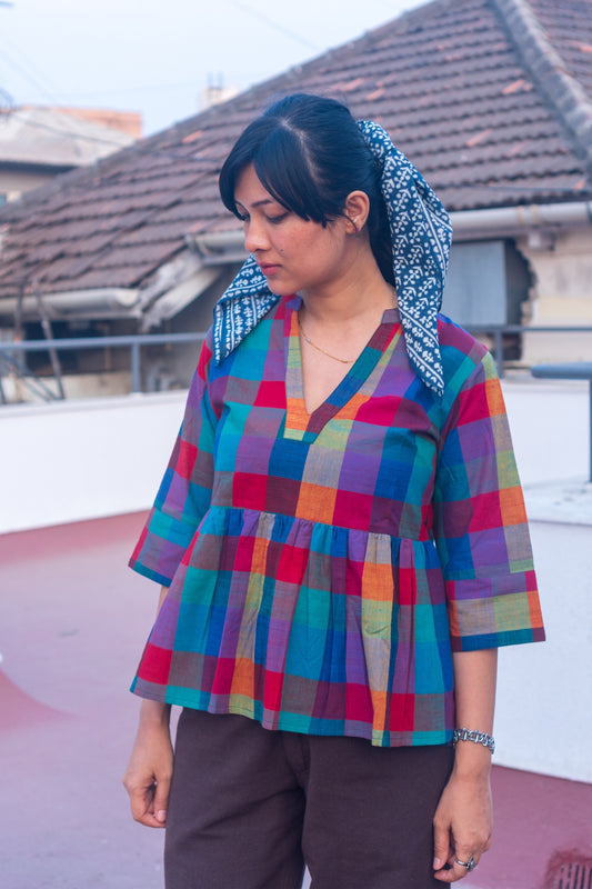 Peplum Top 'Handloom 1'