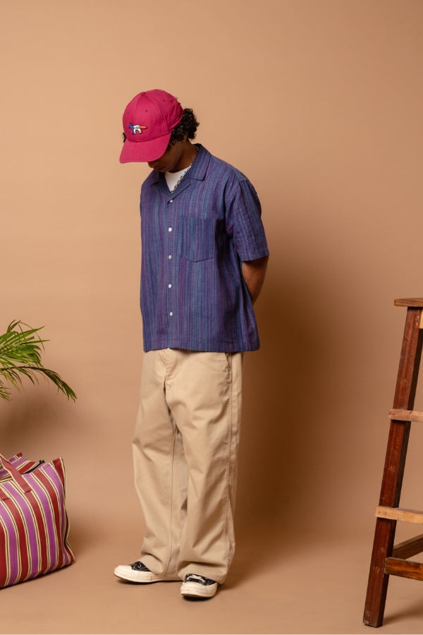 S/S Camp Shirt 'Coral Coast Khadi'