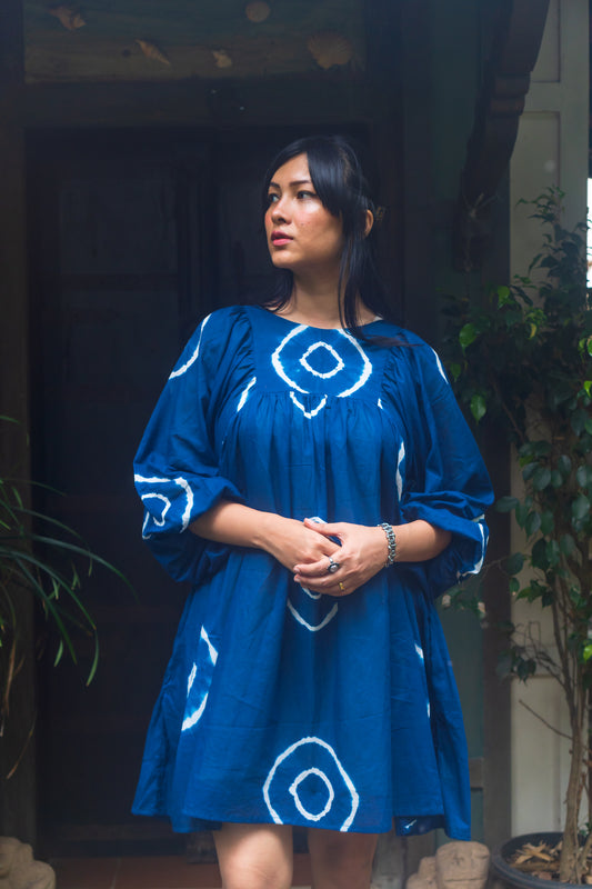 Dahlia Dress 'Royal Tiedye'