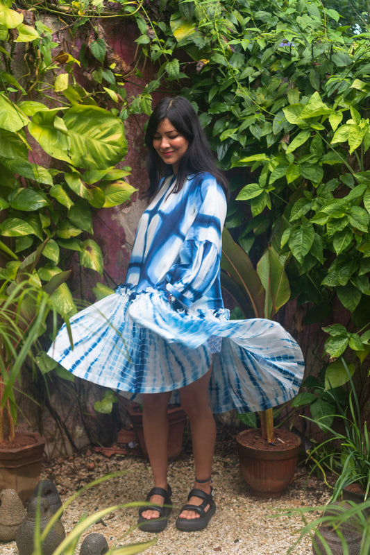 Orchid Dress 'Sapphire Tiedye'