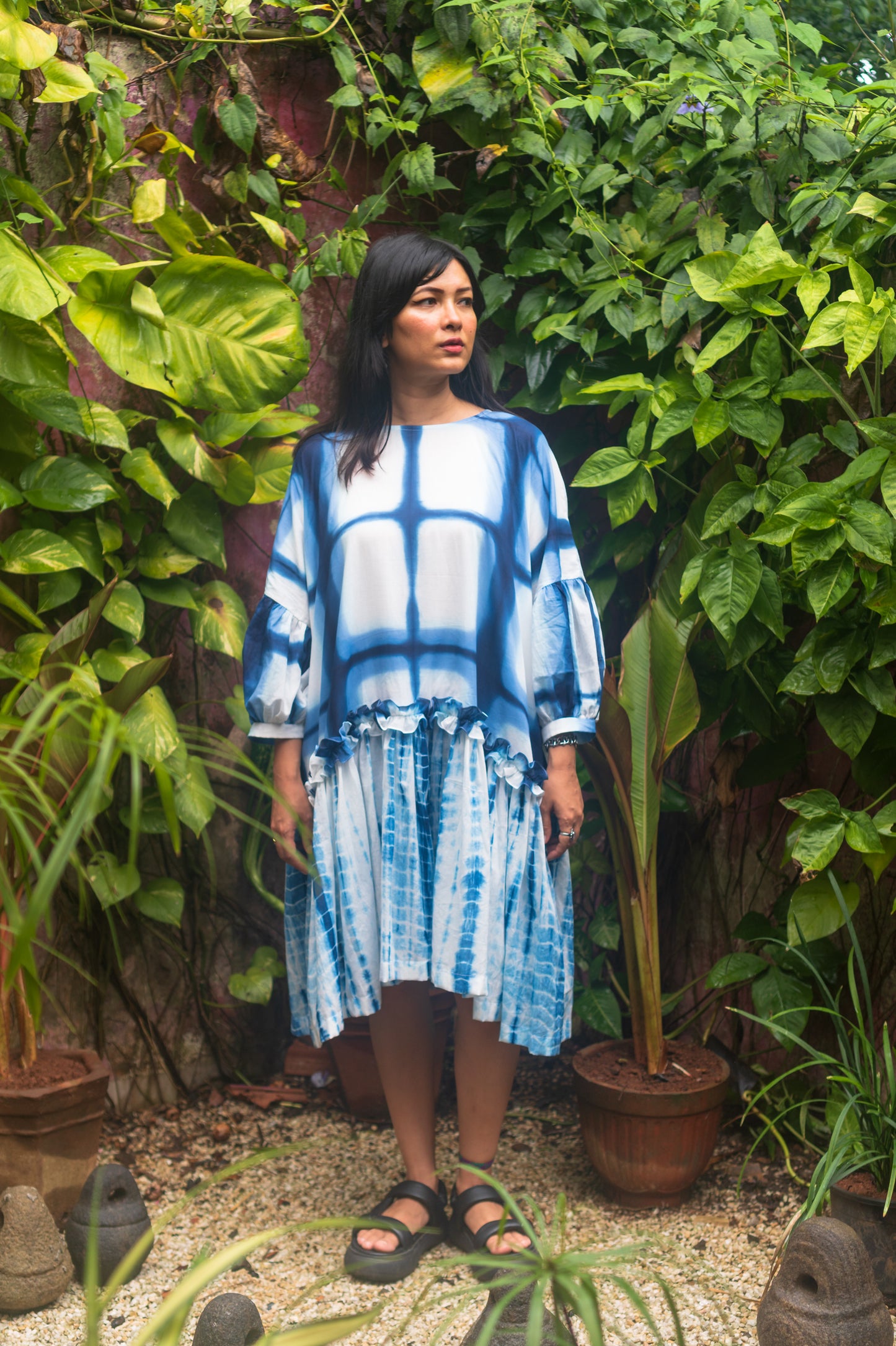 Orchid Dress 'Sapphire Tiedye'