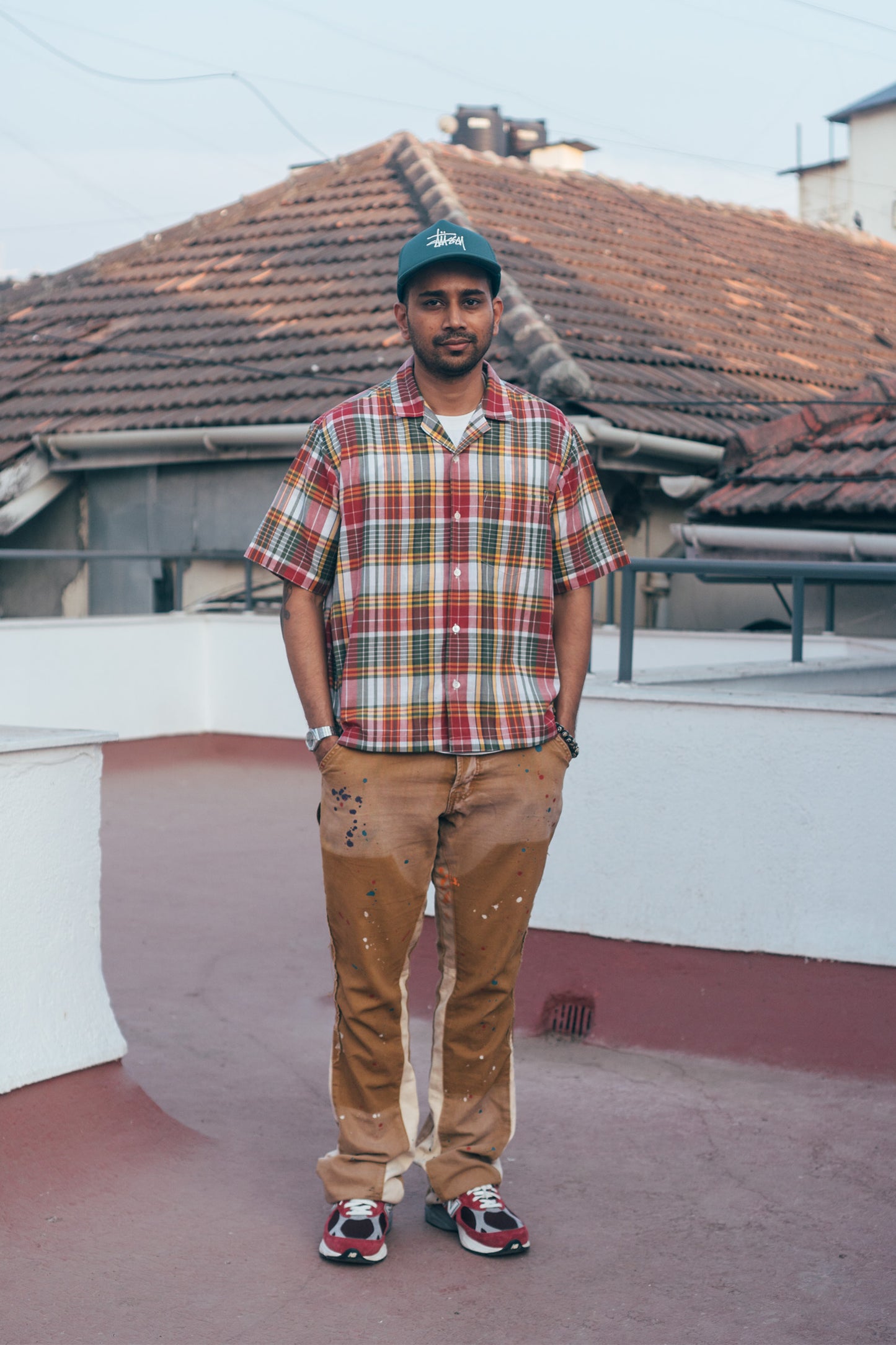 S/S Gather Shirt 'Madras Magic 05'