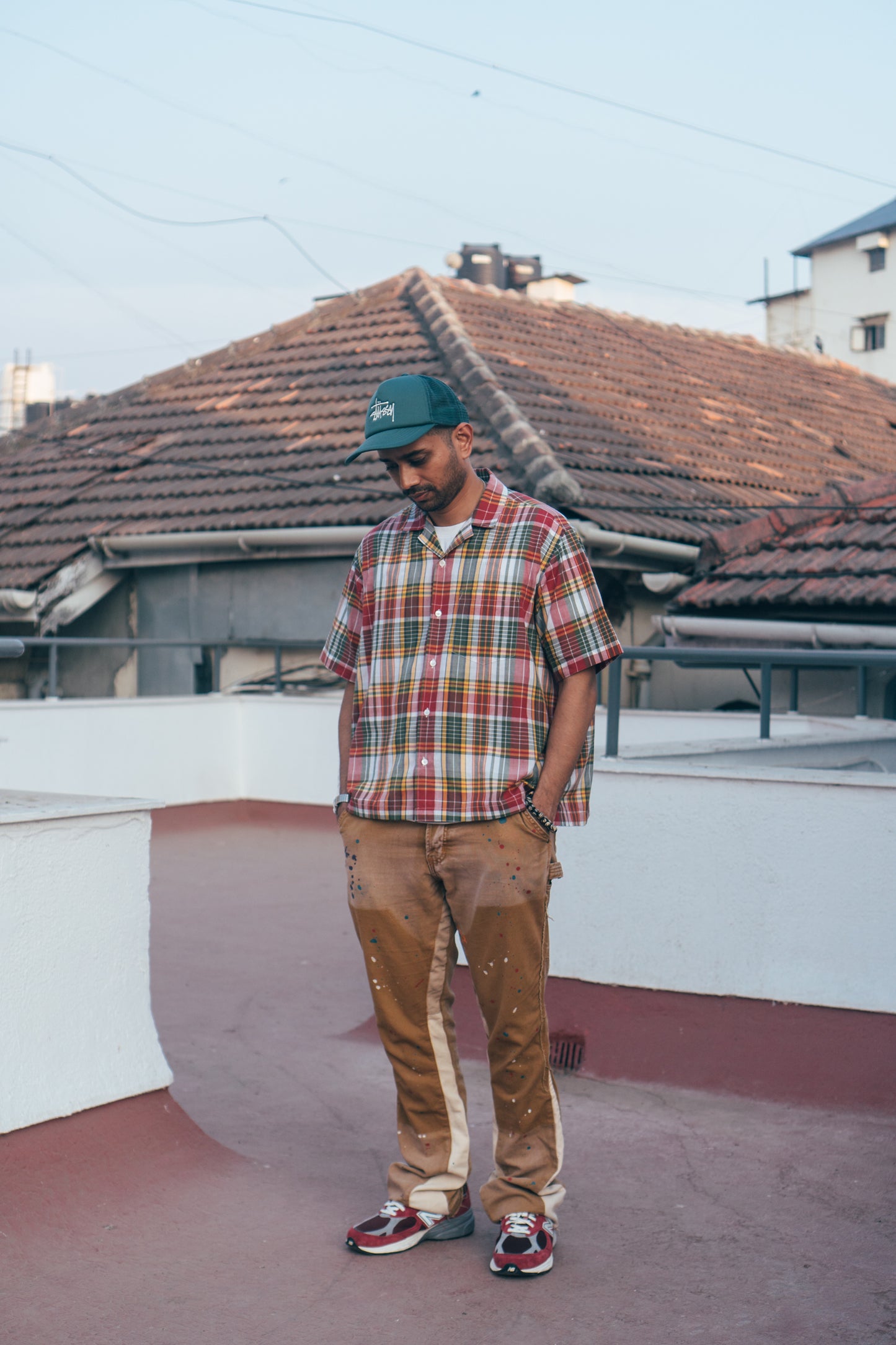 S/S Gather Shirt 'Madras Magic 05'