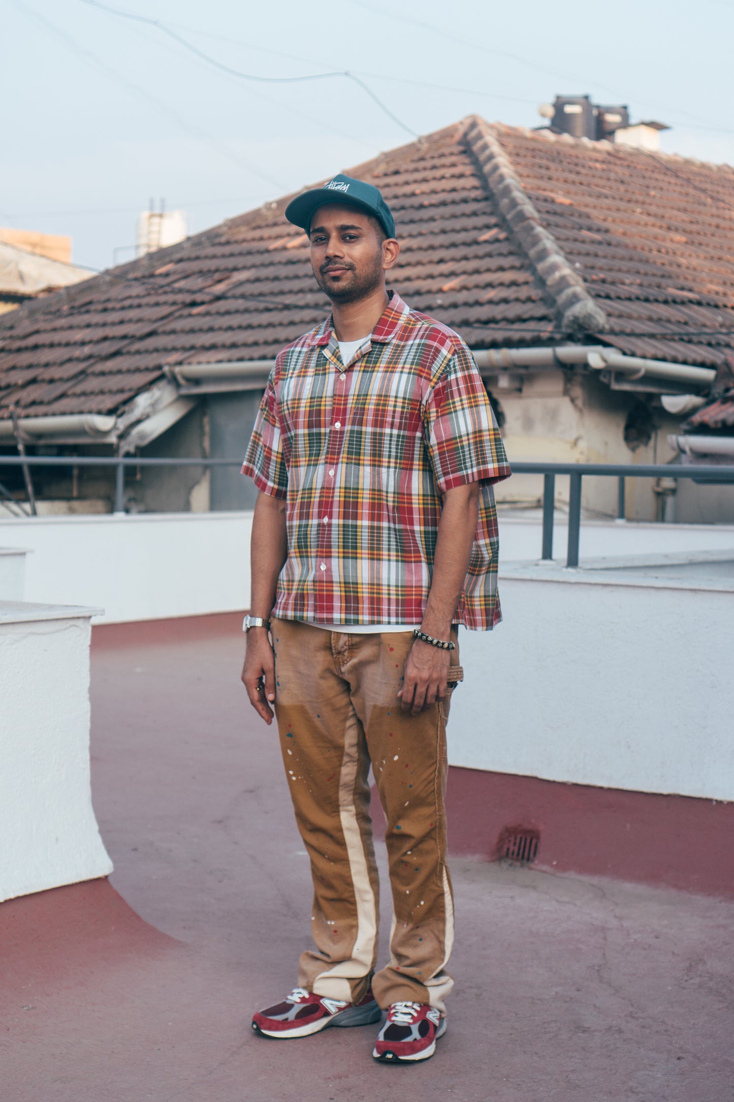 S/S Gather Shirt 'Madras Magic 05'