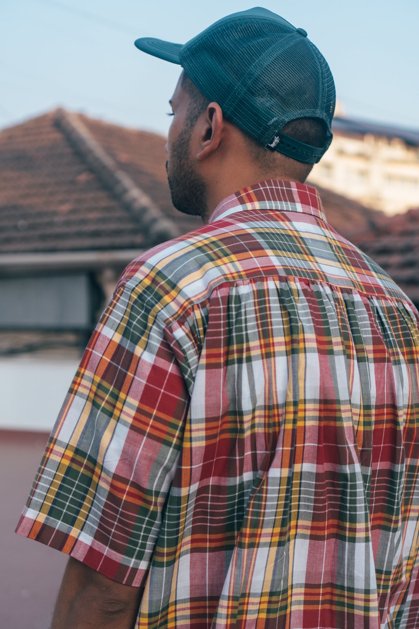 S/S Gather Shirt 'Madras Magic 05'