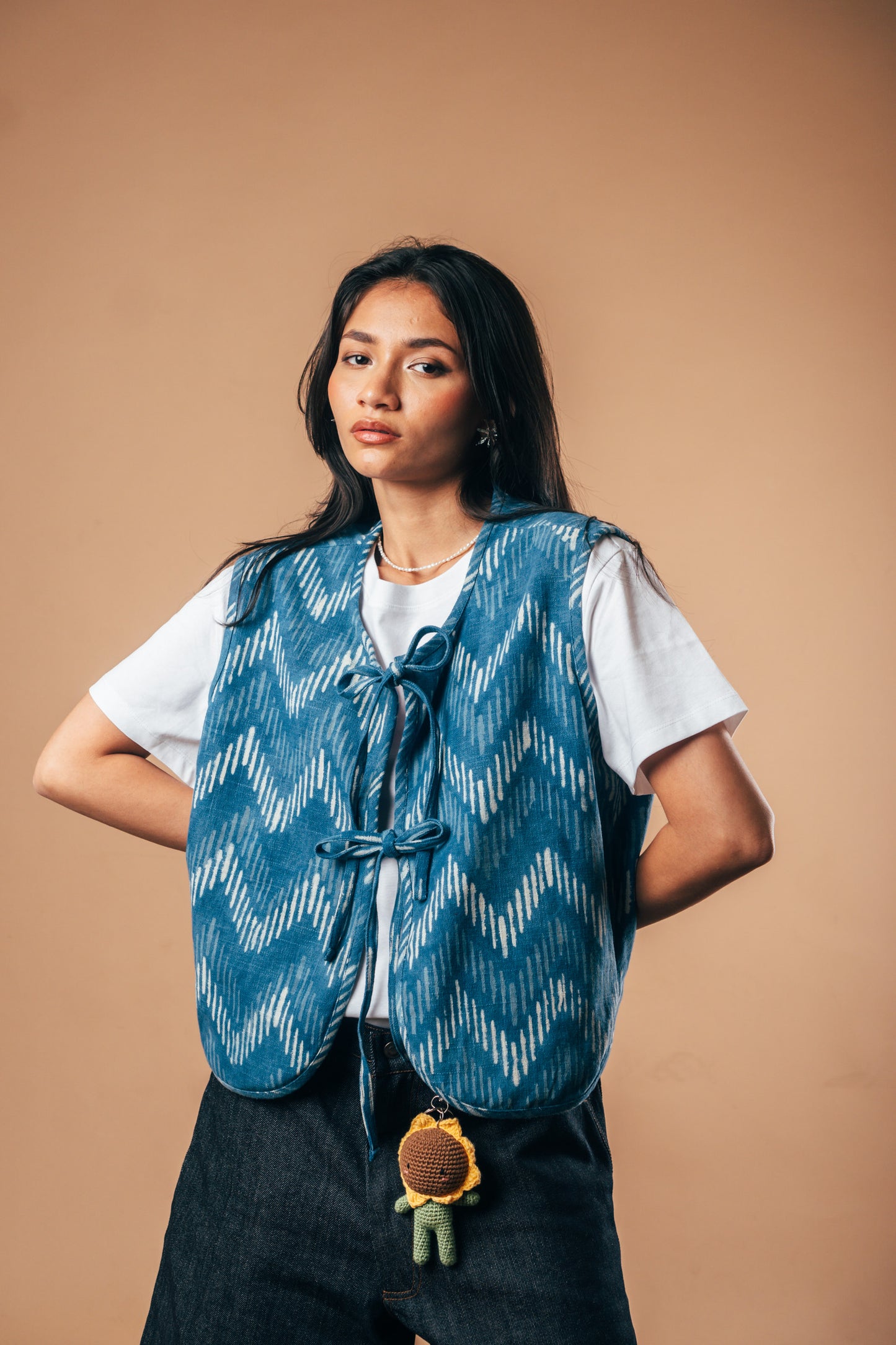 Kiki Gilet 'Indigo Dabu'