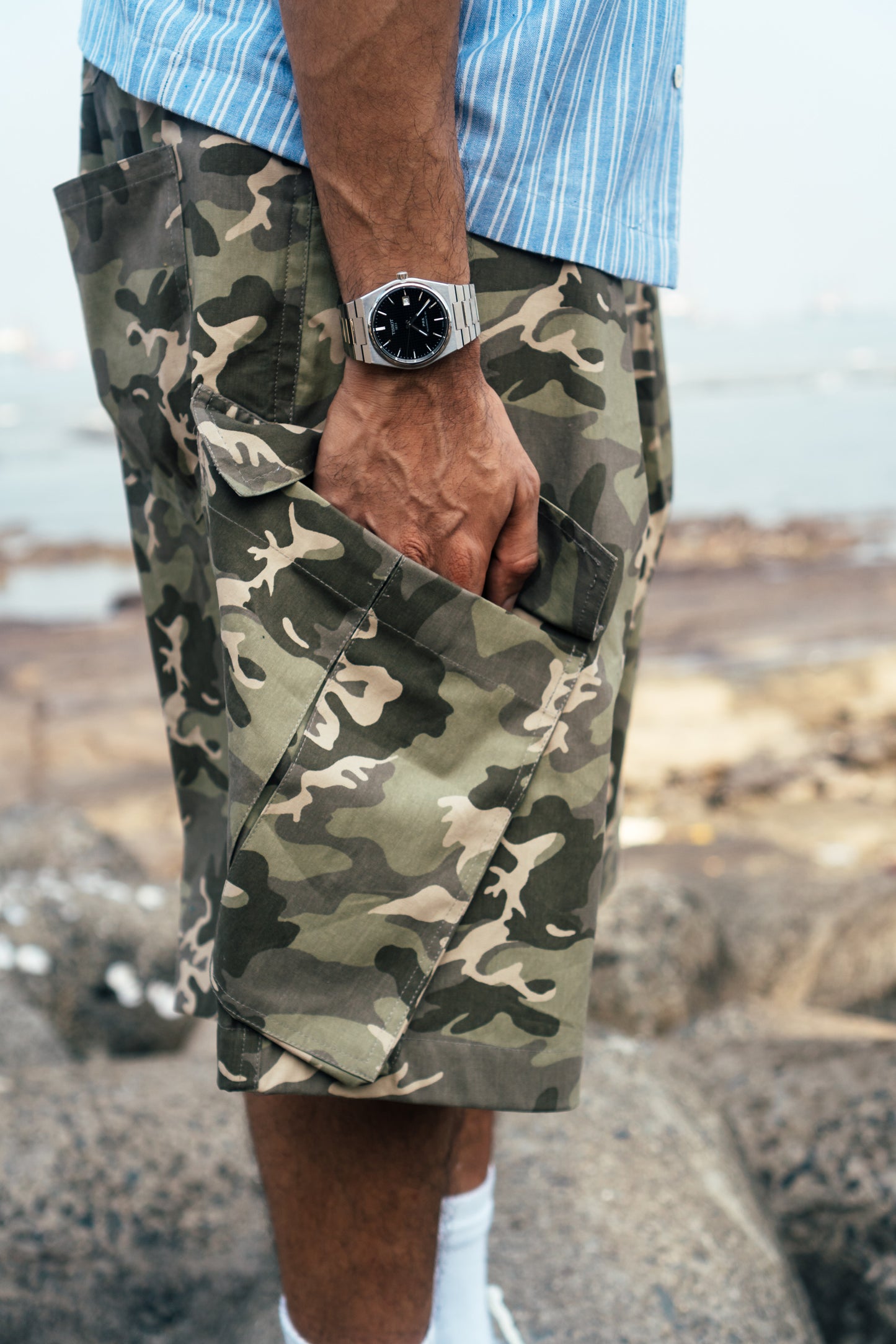 Balloon Cargo Shorts 'Woodland Camo'