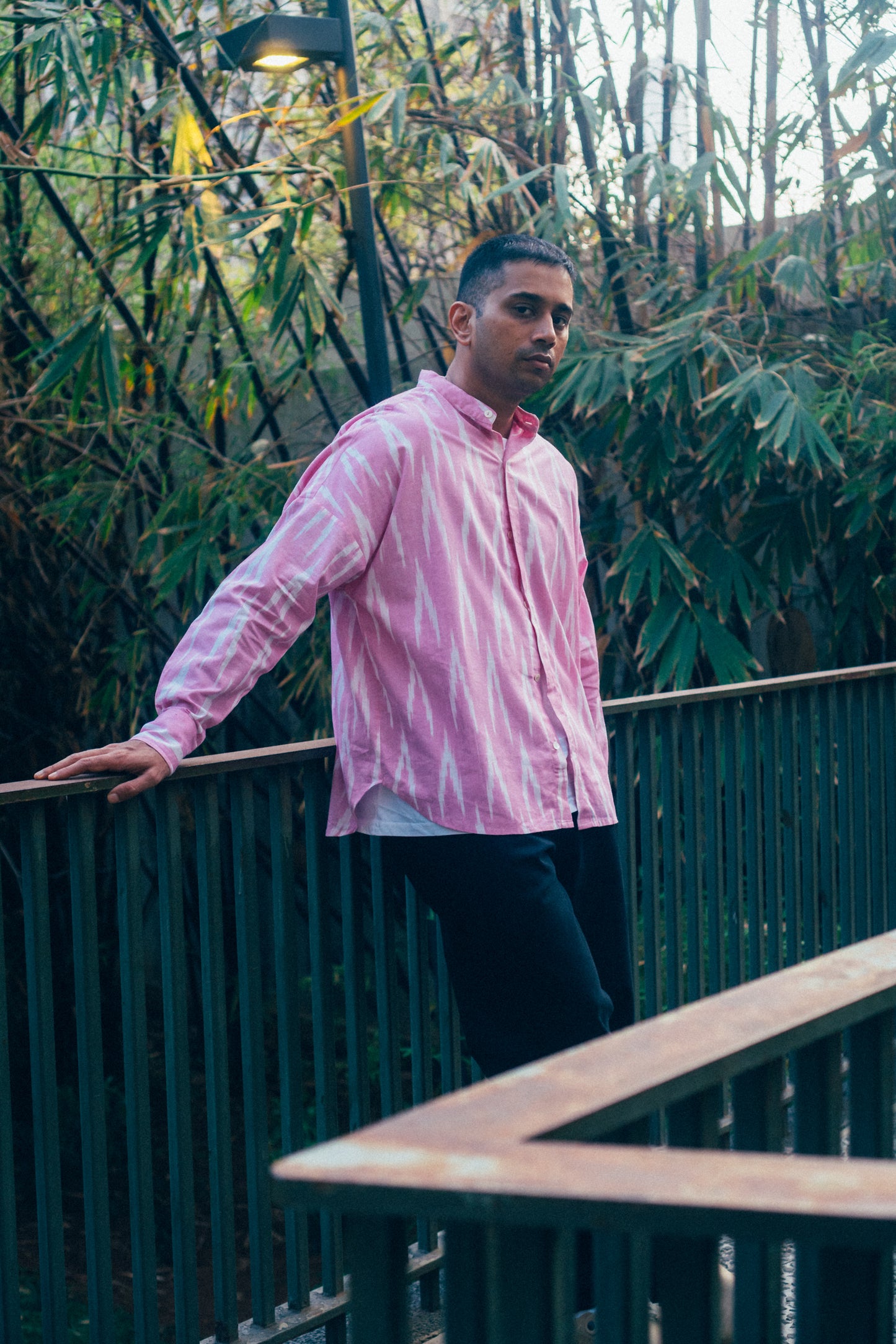 L/S Boxy Shirt 'Cotton Candy Ikat'