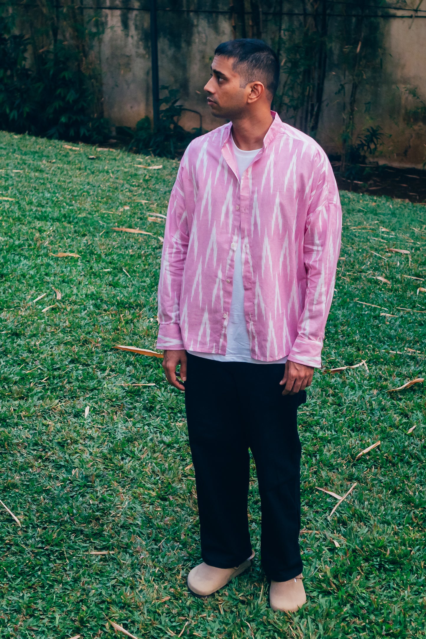 L/S Boxy Shirt 'Cotton Candy Ikat'