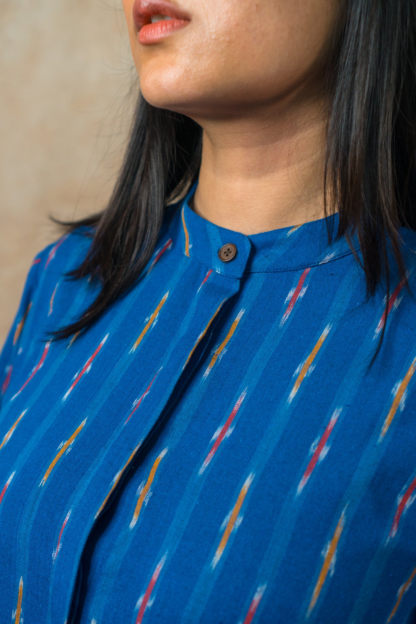 Tiered Summer Dress 'Cobalt Ikat'