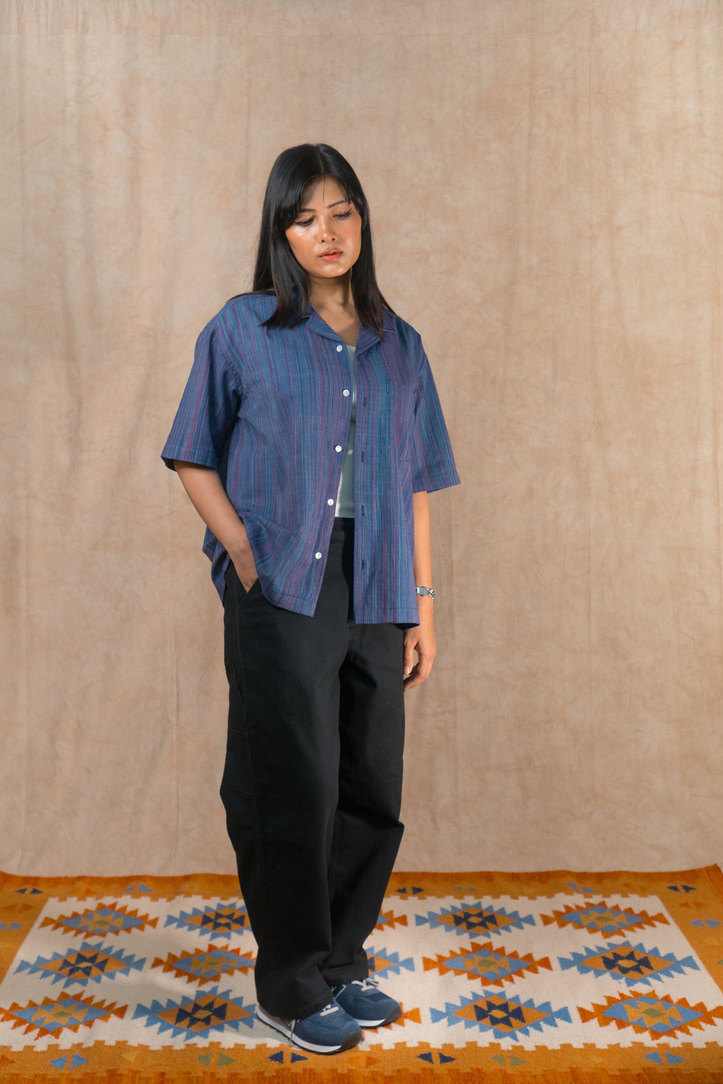 S/S Camp Shirt 'Coral Coast Khadi'