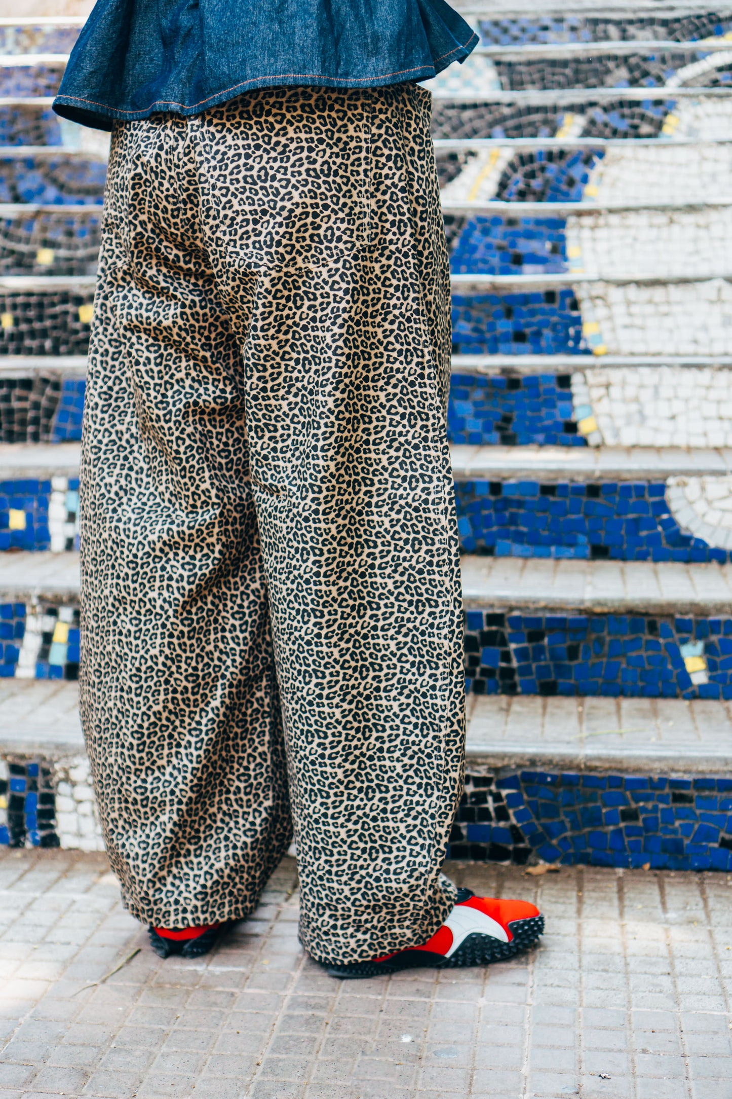 Horseshoe Pants 'Leopard Print Twill'