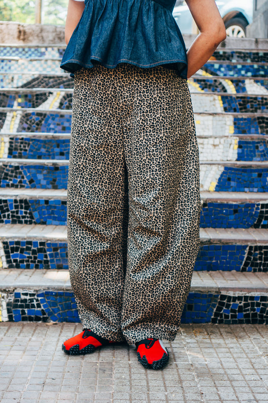 Horseshoe Pants 'Leopard Print Twill'