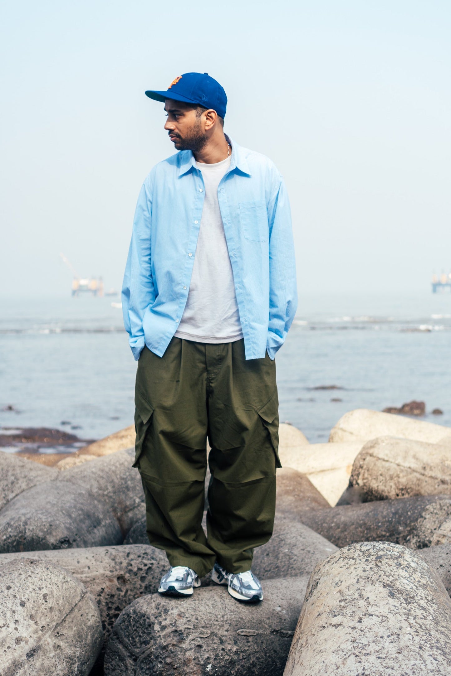 Balloon Cargo Pants 'Olive Canvas'