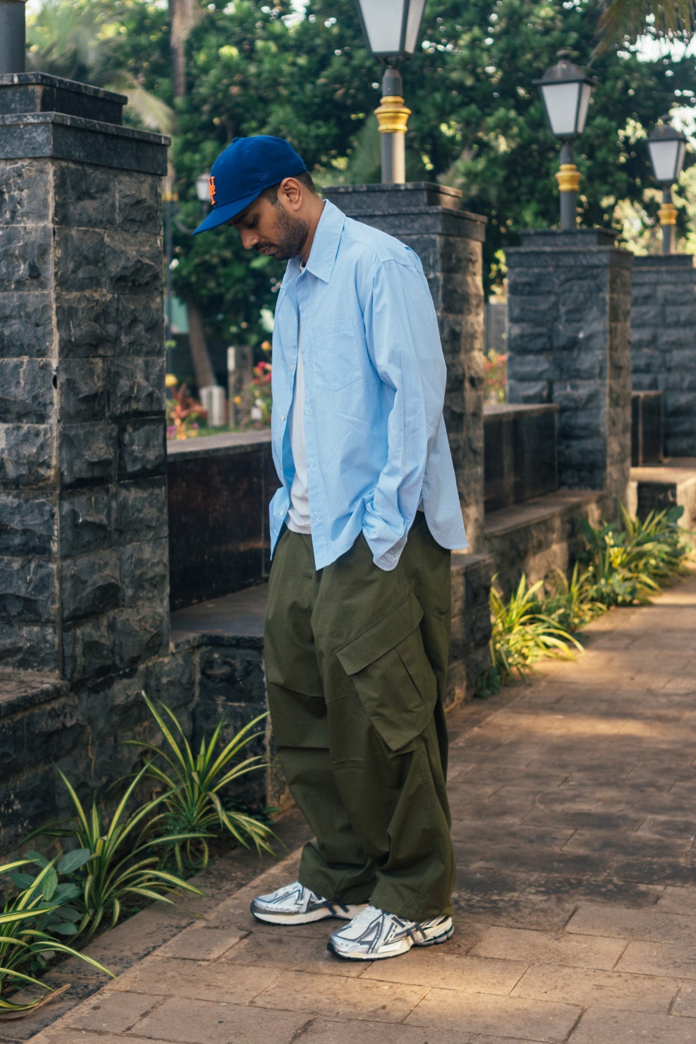 Balloon Cargo Pants 'Olive Canvas'