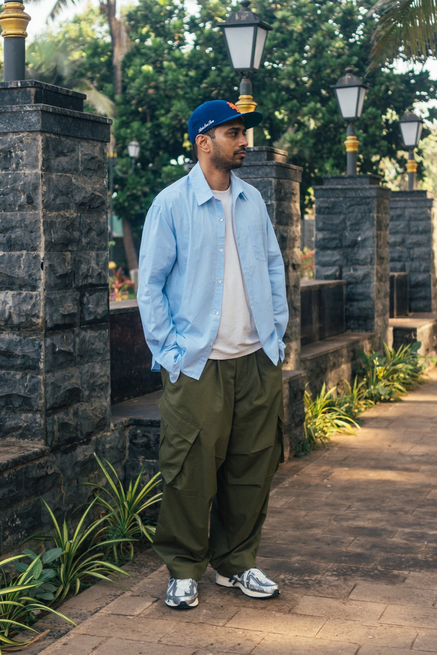 Balloon Cargo Pants 'Olive Canvas'