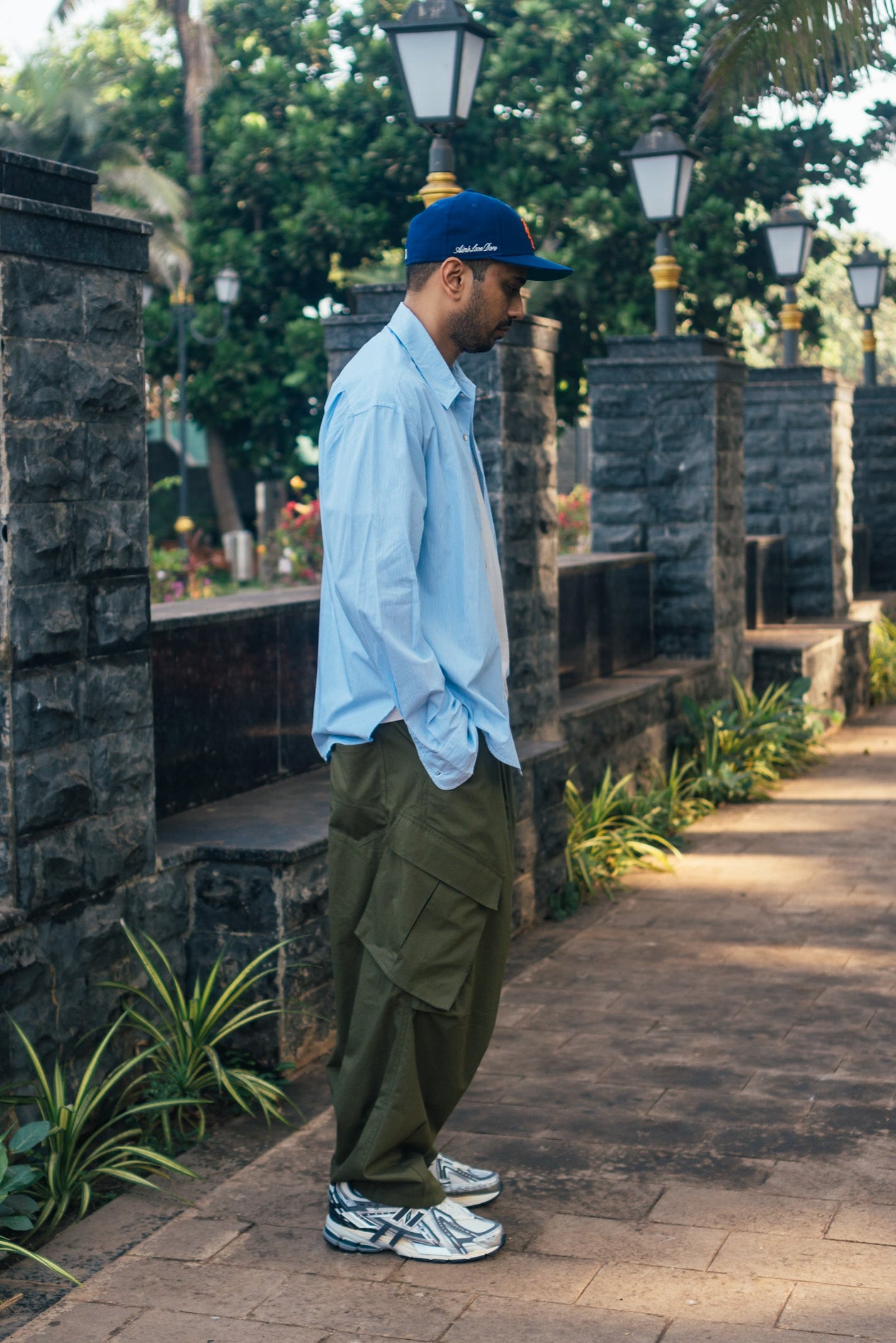 Balloon Cargo Pants 'Olive Canvas'
