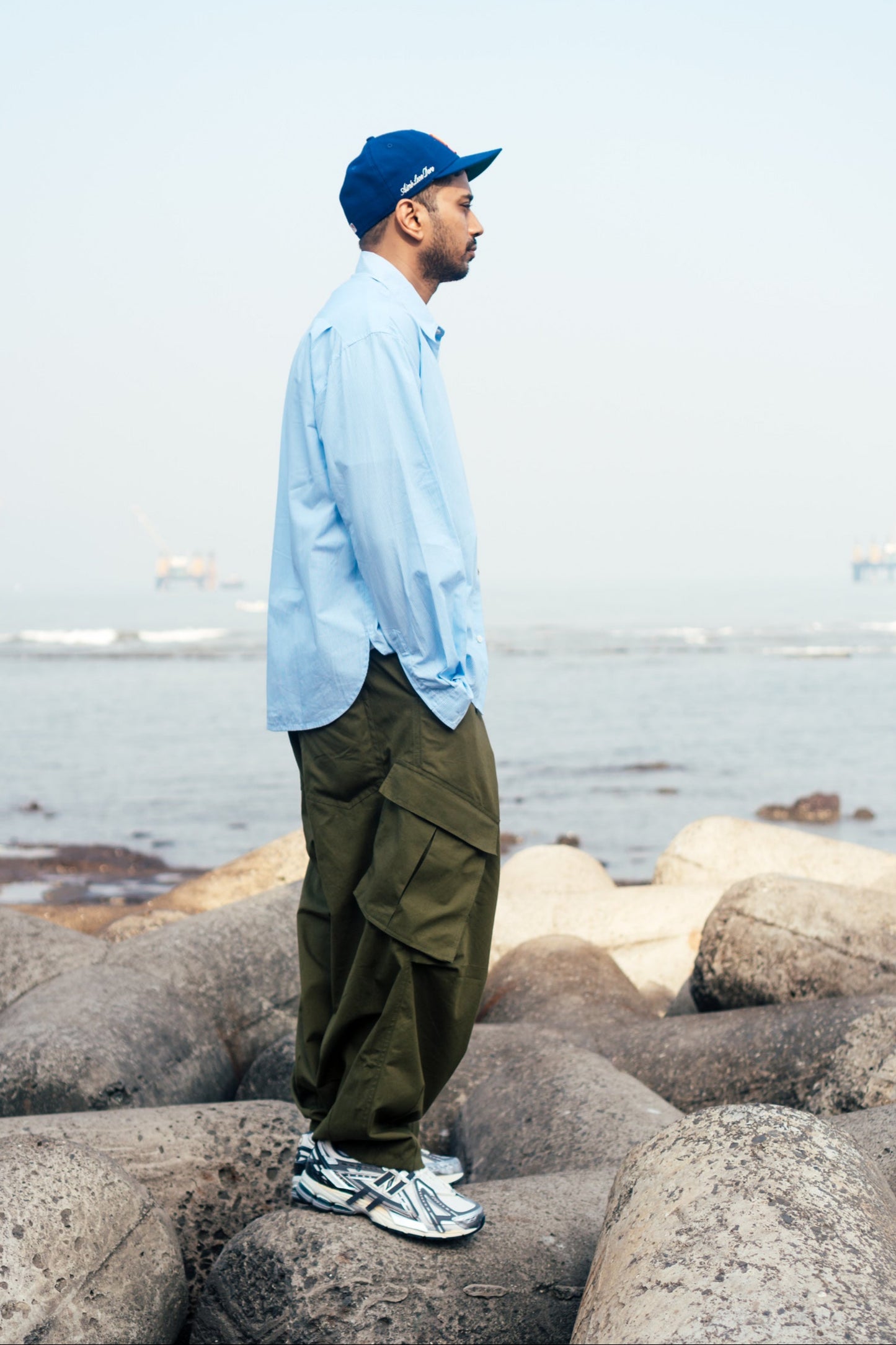 Balloon Cargo Pants 'Olive Canvas'