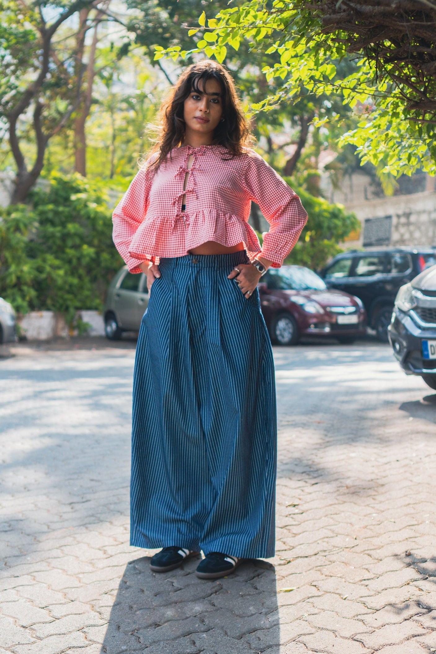 Really Wide Pants 'Blue Stripes'