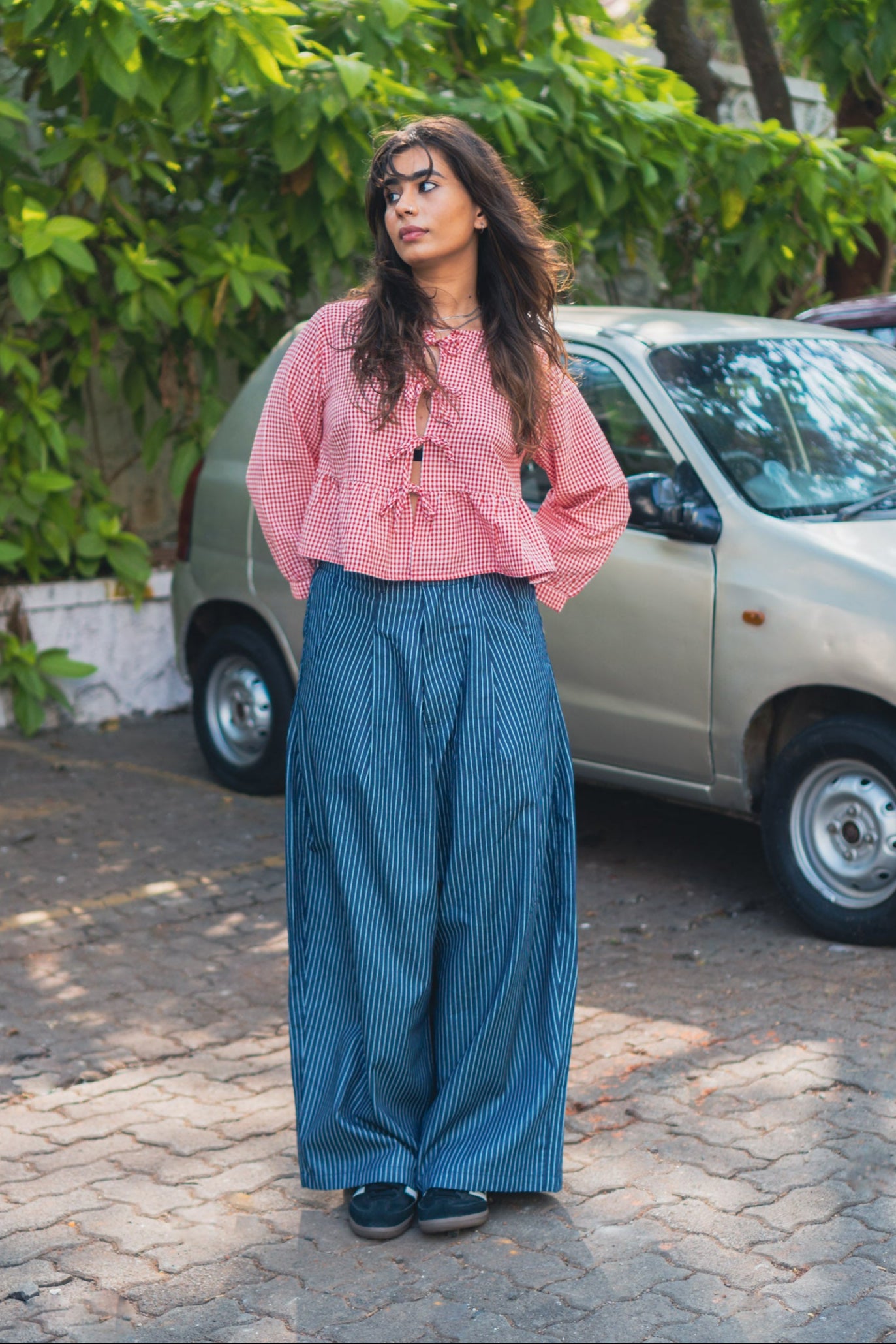 Really Wide Pants 'Blue Stripes'