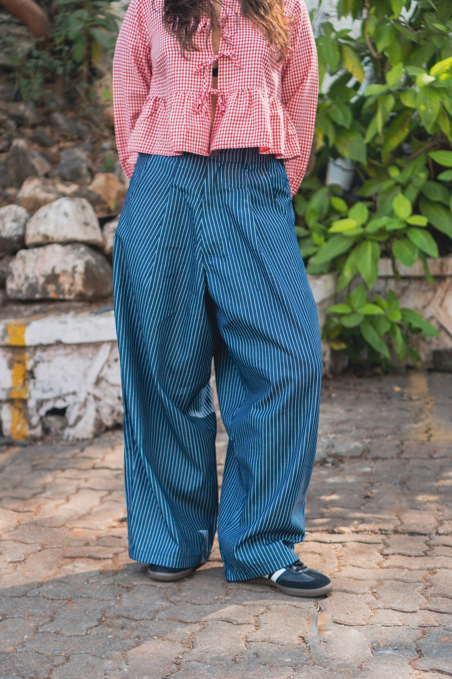 Really Wide Pants 'Blue Stripes'