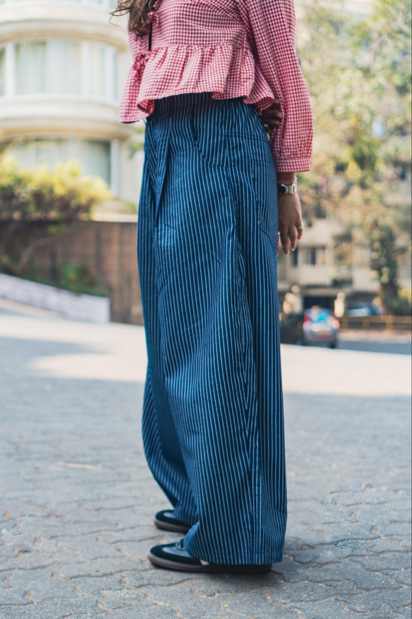 Really Wide Pants 'Blue Stripes'