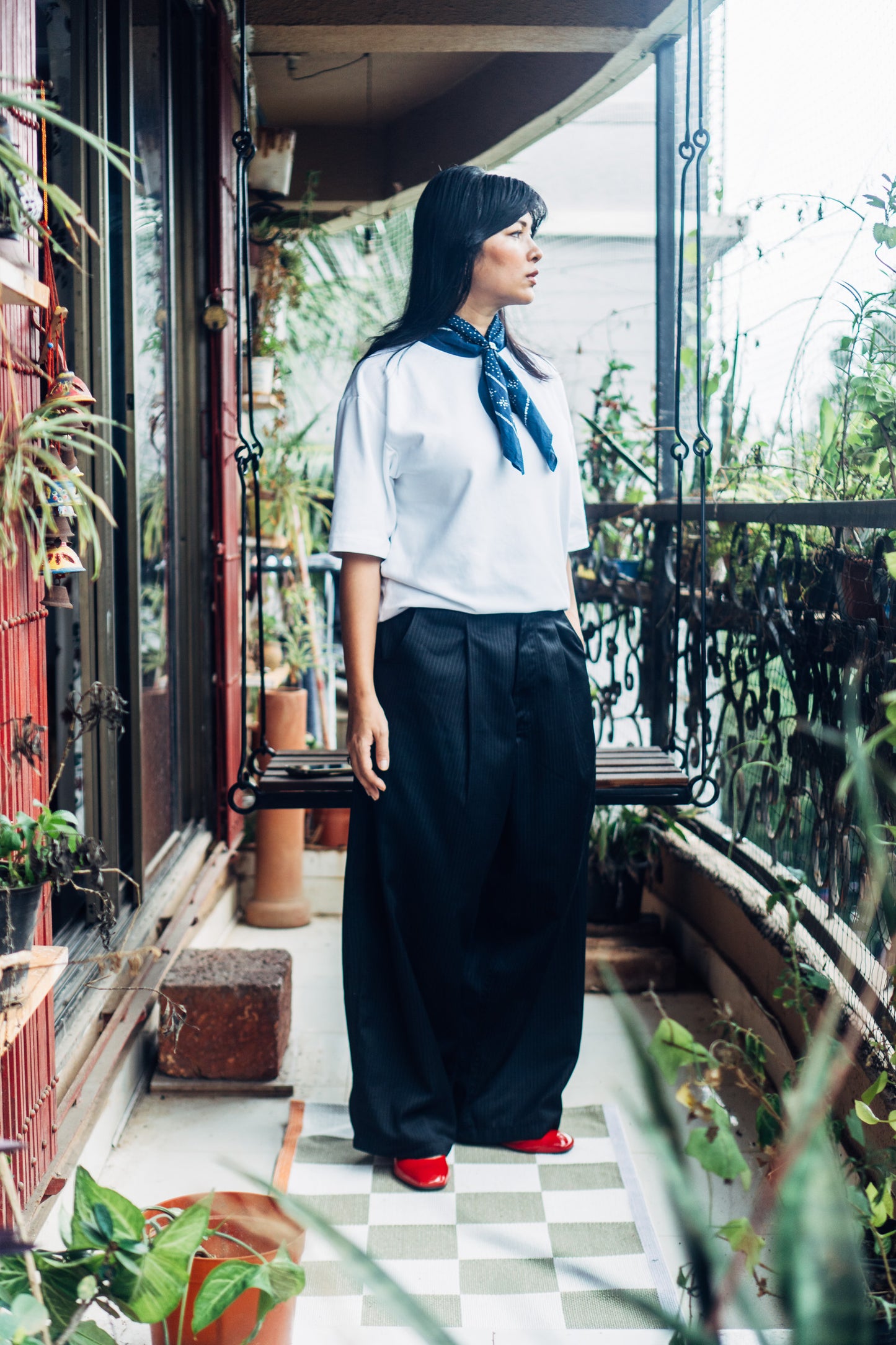Really Wide Pants 'Black Stripes'