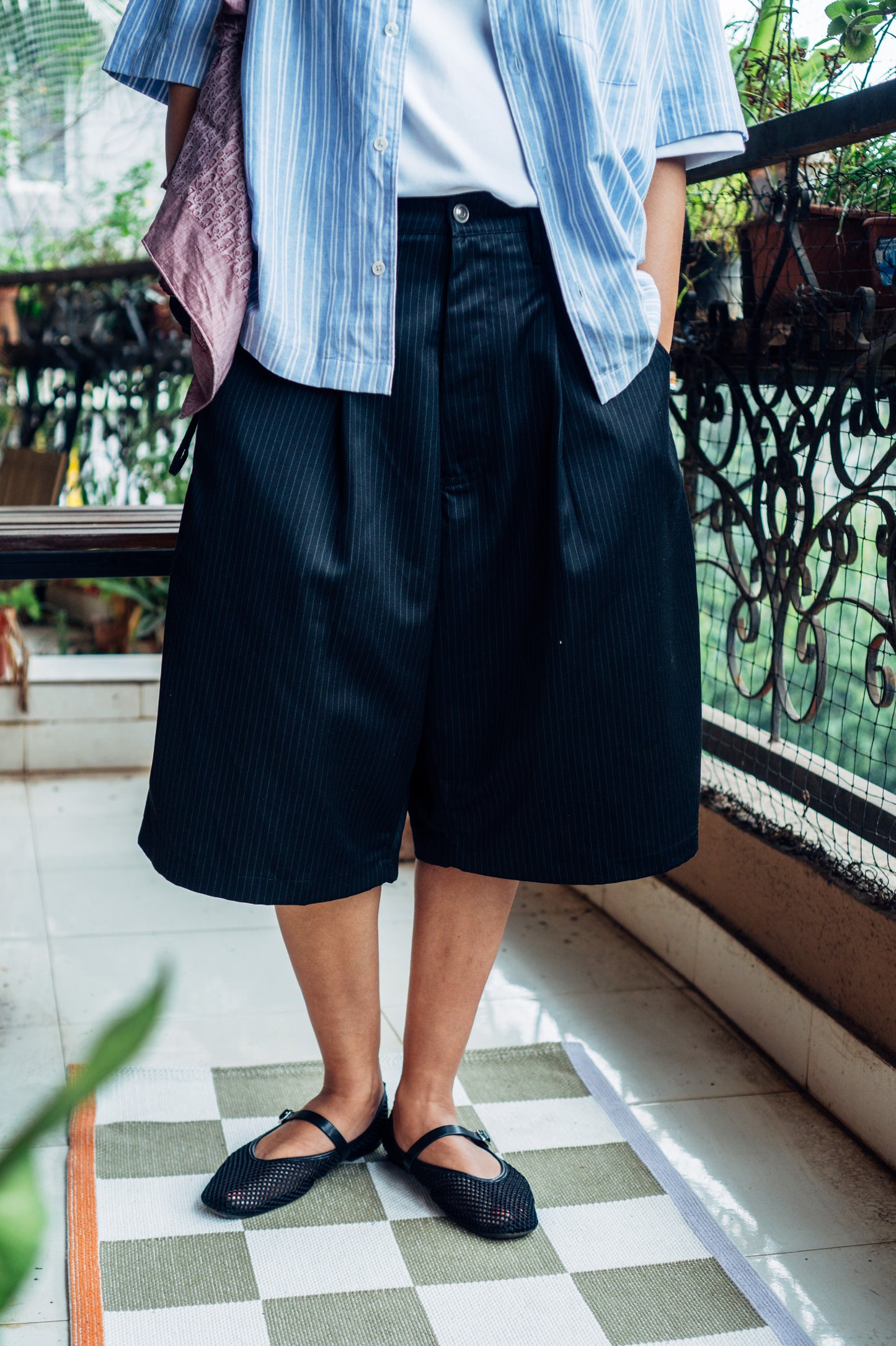 Really Wide Shorts 'Black Stripes'