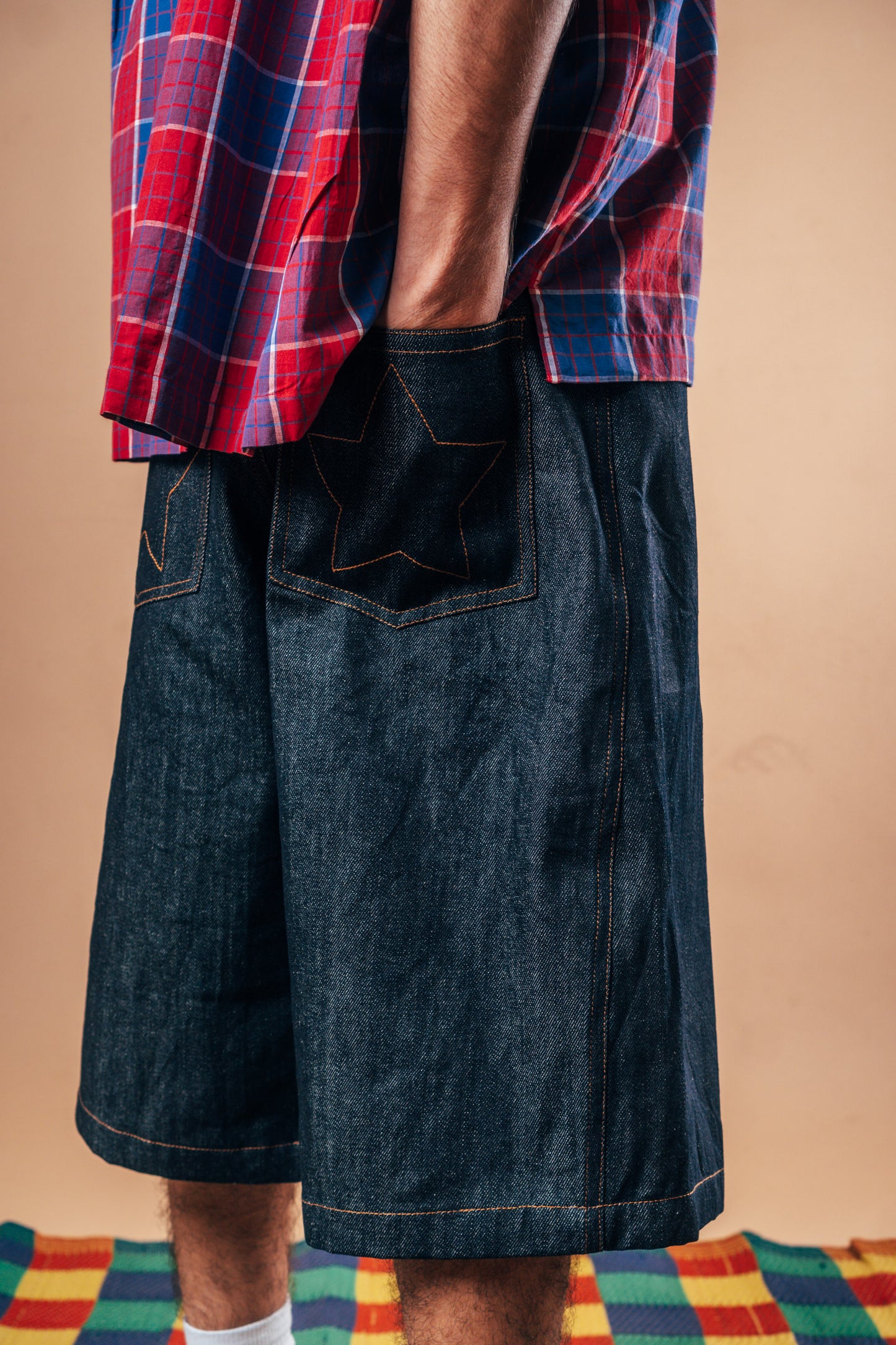 I'm A Star Jorts 'Raw Indigo'