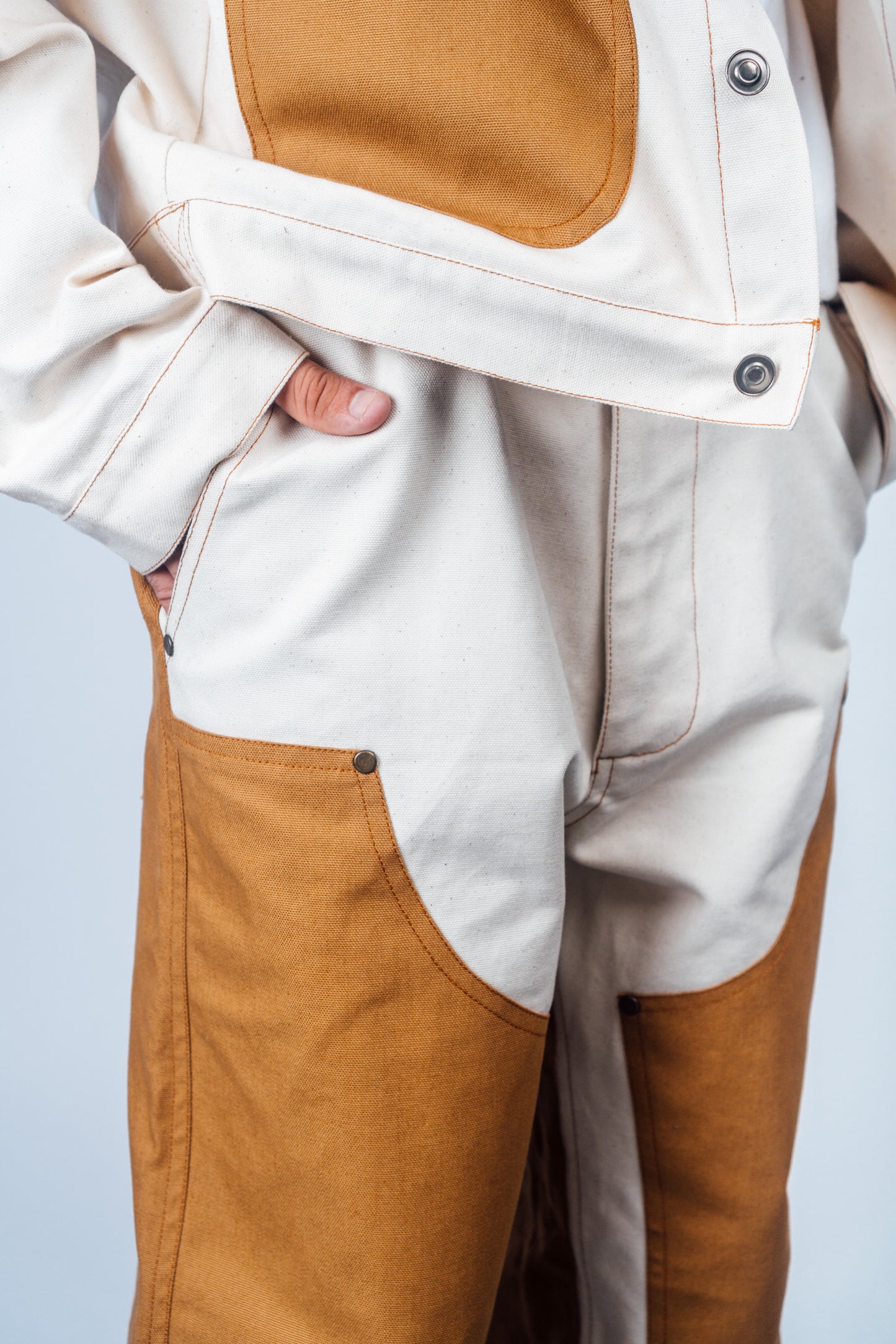 Double Knee Work Pants 'Raw Dearborn'