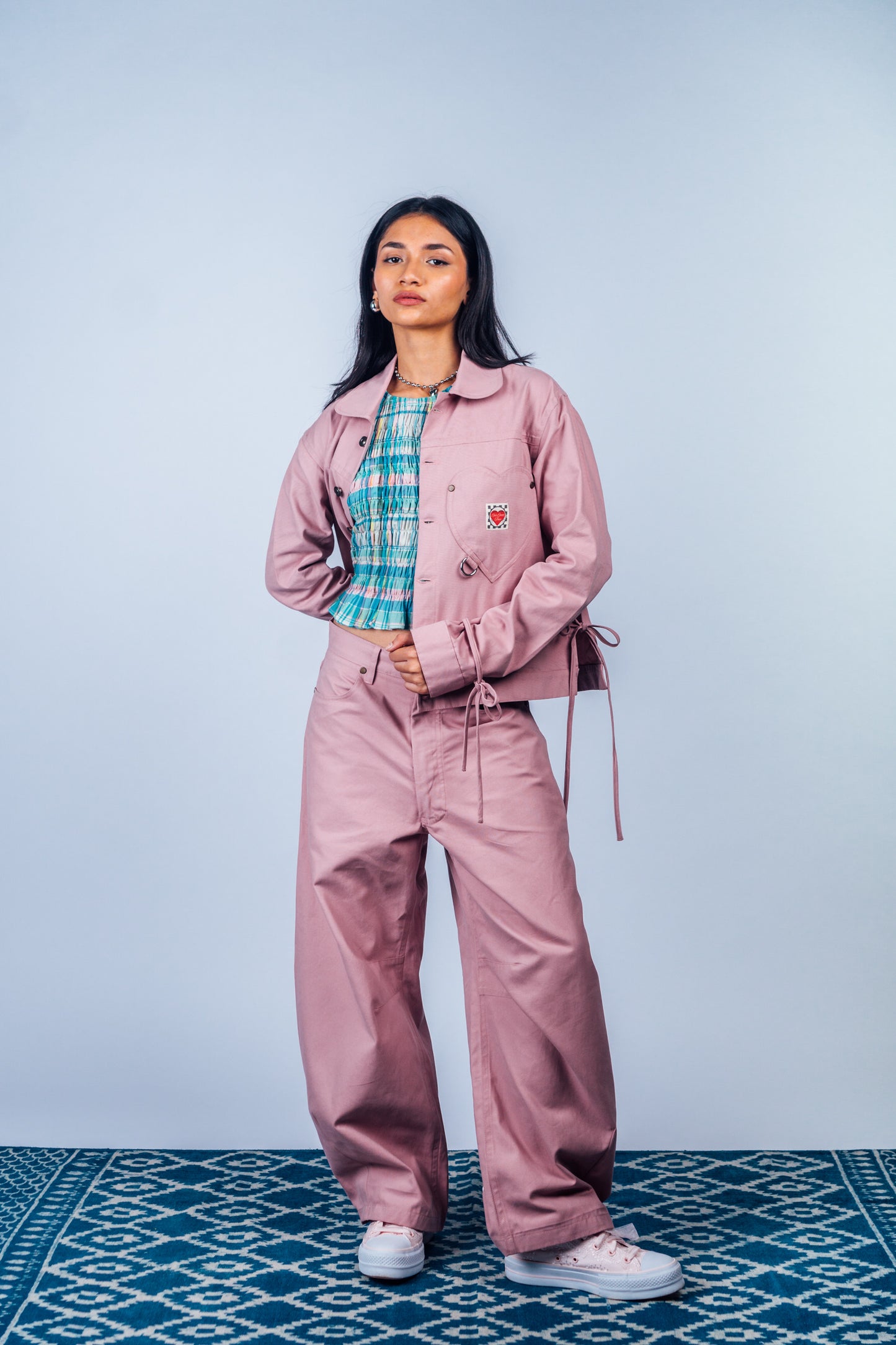 Horseshoe Pants 'Dust Pink Canvas'